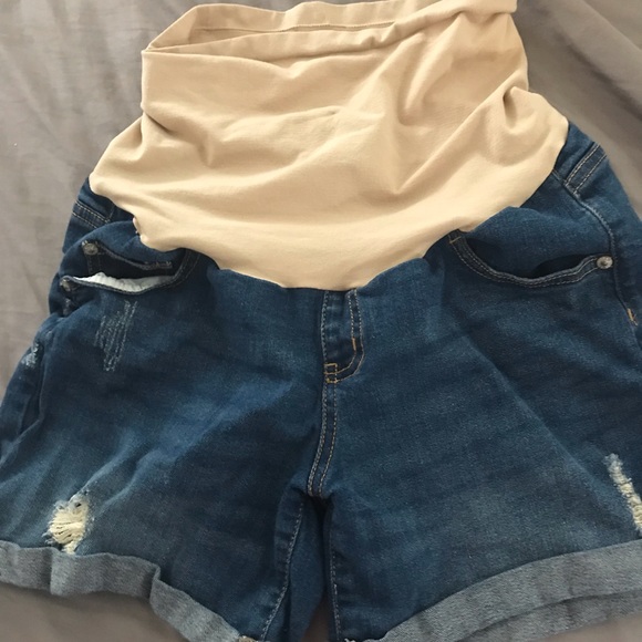 Indigo Blue Pants - Large Maternity Shorts